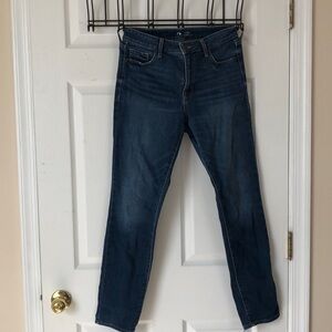 Old Navy Power Slim Straight High Rise Blue Jeans